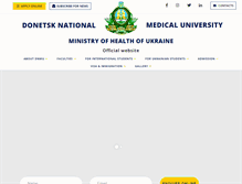 Tablet Screenshot of dnmu.com.ua